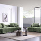 Manhattan Comfort 2-Piece Olive Green Modern Verandah Chenille 112" & 91" Sofas