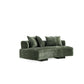 Manhattan Comfort 2-Piece Olive Green Modern Verandah Chenille 112" & 91" Sofas