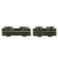 Manhattan Comfort 2-Piece Olive Green Modern Verandah Chenille 112" & 91" Sofas