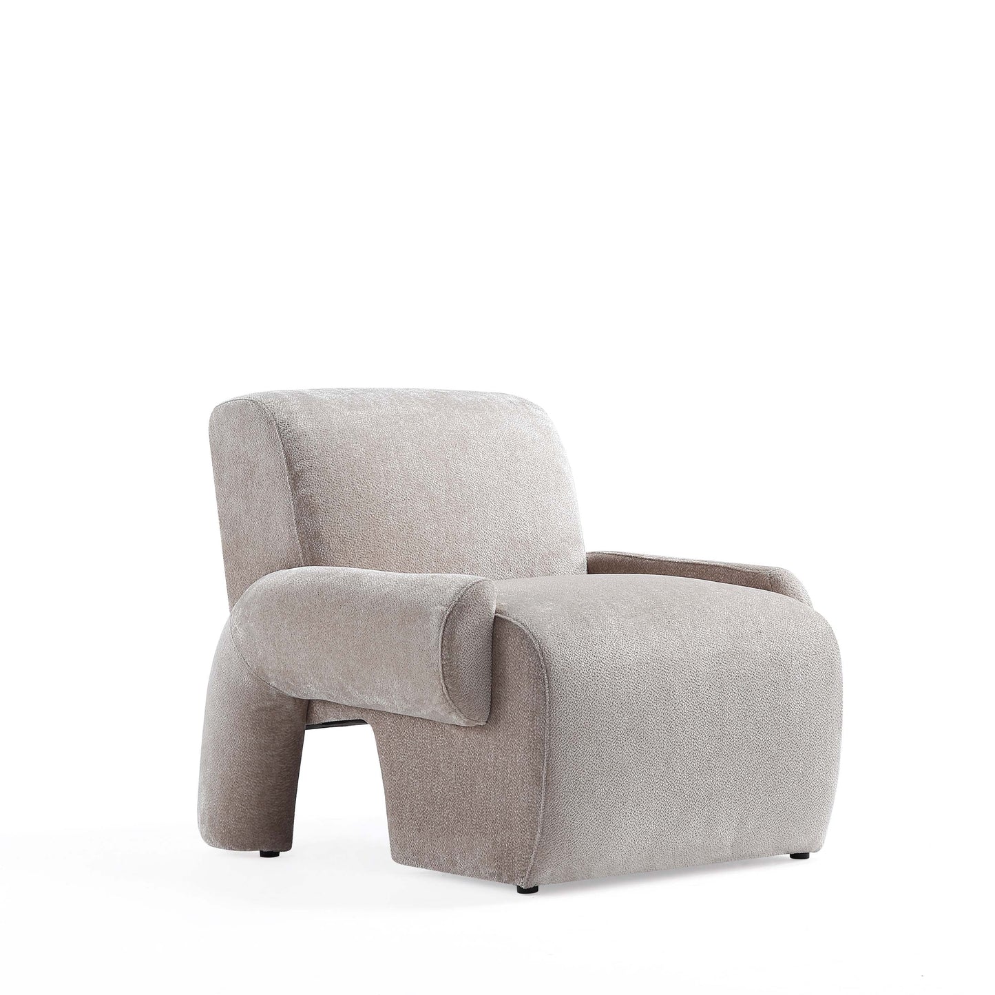Manhattan Comfort 3-Piece Beige Modern Verandah Chenille 91" Sofa & 2 Accent Chairs