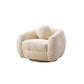 Manhattan Comfort 3-Piece Cream Modern Tribeca Chenille 86" Sofa & 2 Accent Chairs