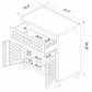 Manhattan Comfort 3-Piece Fortress Mobile Space-Saving Steel Garage Cabinet & Worktable 4.0 In Gray
