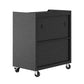 Manhattan Comfort 3-Piece Fortress Mobile Space-Saving Steel Garage Cabinet & Worktable 6.0 In Gray