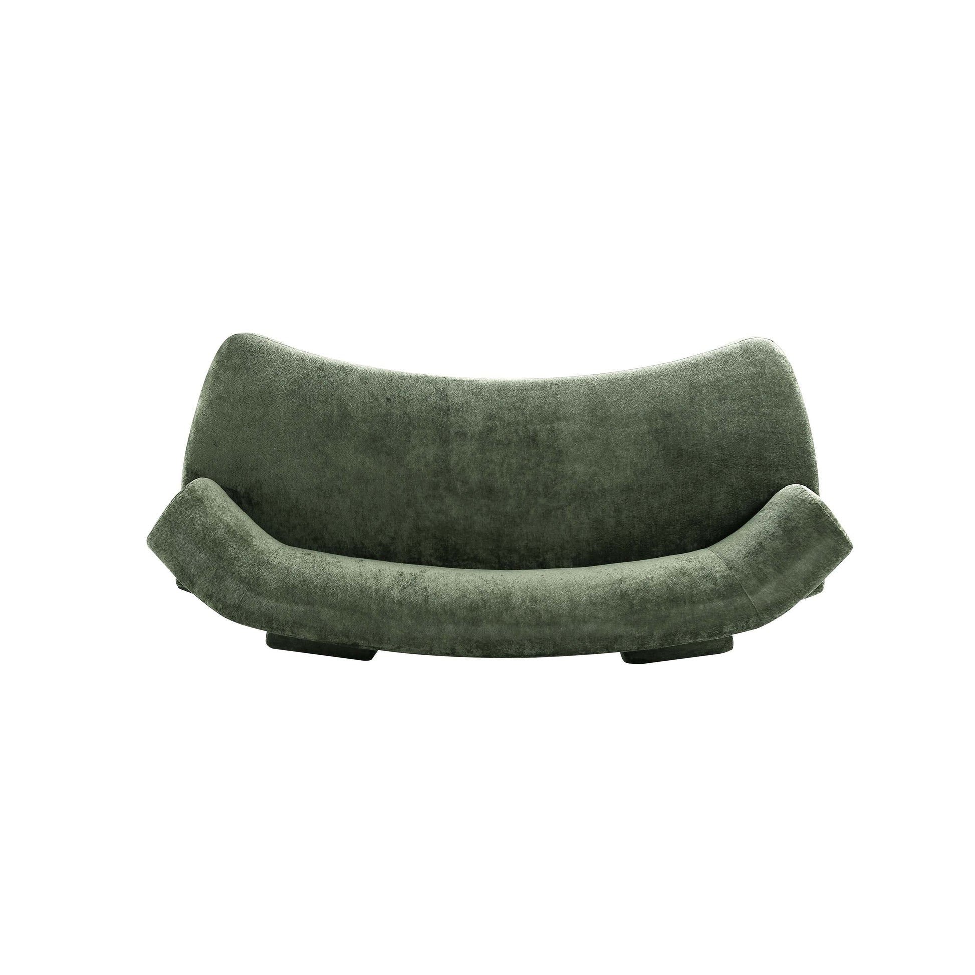 Manhattan Comfort 3-Piece Olive Green Modern Verandah Chenille 112" & 91" Sofas With Accent Chair