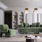 Manhattan Comfort 3-Piece Olive Green Modern Verandah Chenille 91" Sofa & 2 Accent Chairs