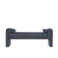 Manhattan Comfort 59" Black Modern Concord Chenille Bench