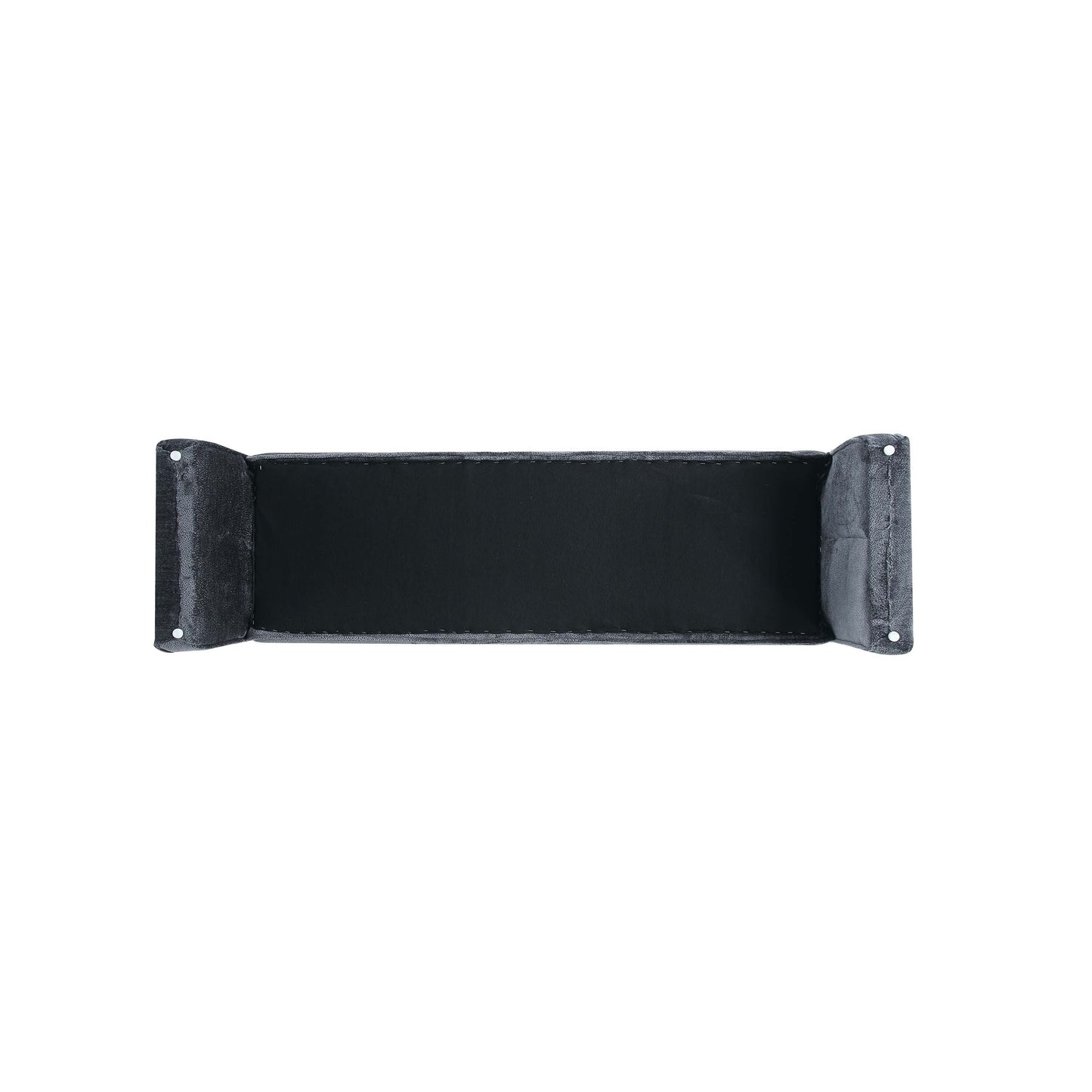 Manhattan Comfort 59" Black Modern Concord Chenille Bench