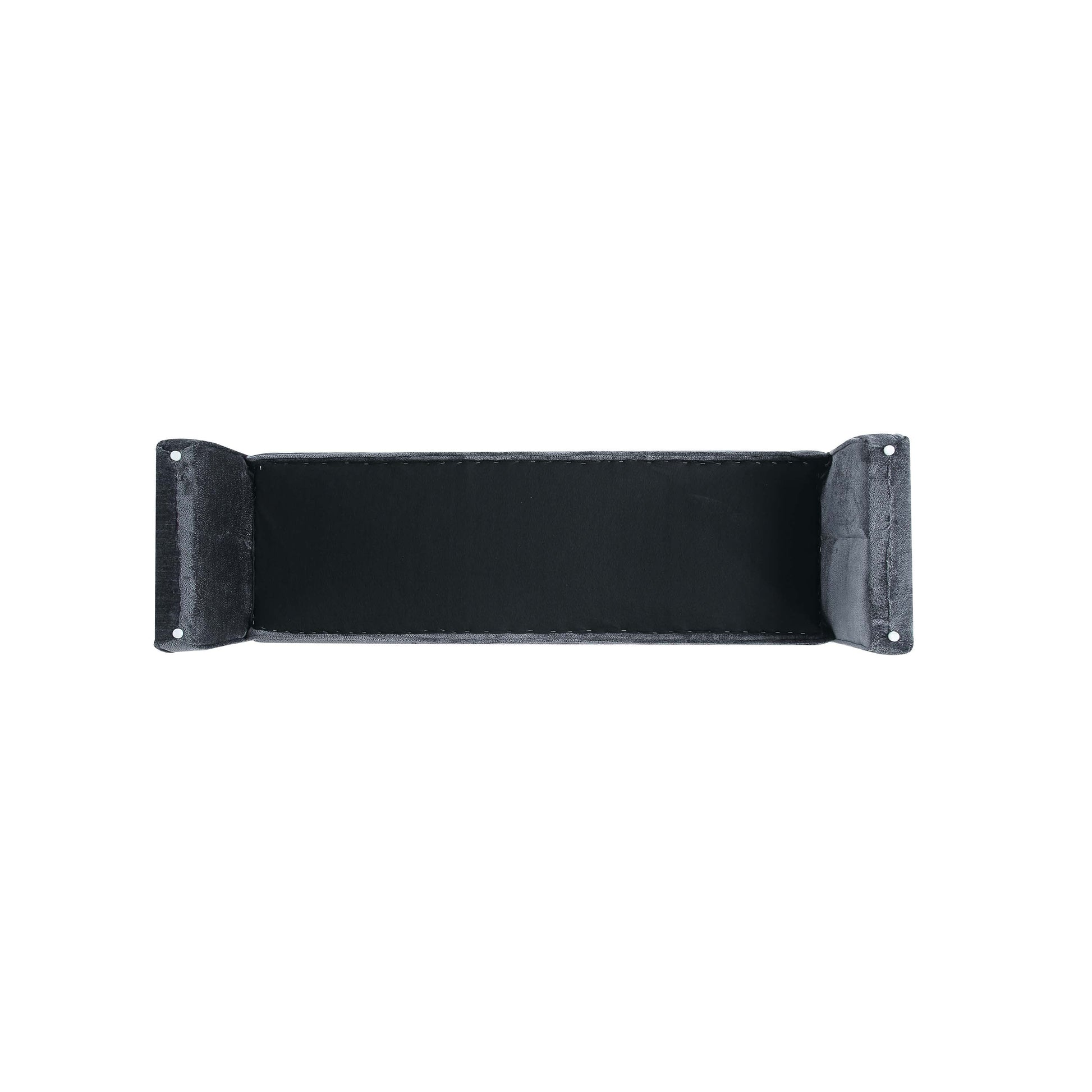 Manhattan Comfort 59" Black Modern Concord Chenille Bench