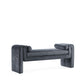 Manhattan Comfort 59" Black Modern Concord Chenille Bench