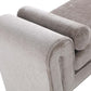 Manhattan Comfort 59" Gray Modern Concord Chenille Bench