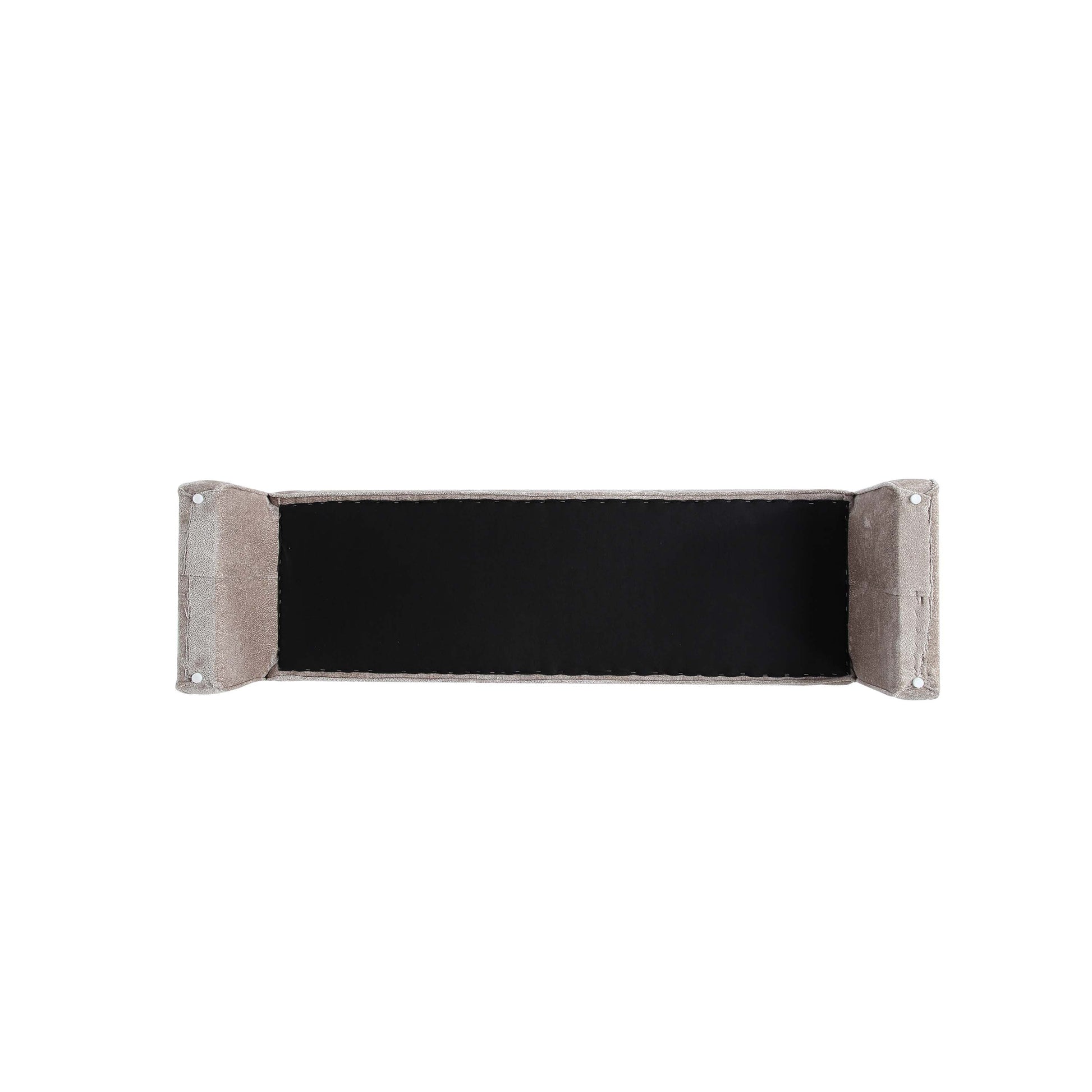Manhattan Comfort 59" Gray Modern Concord Chenille Bench