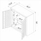 Manhattan Comfort 6-Piece Fortress Textured Garage Set With Cabinets, Wall Units & Table In Gray