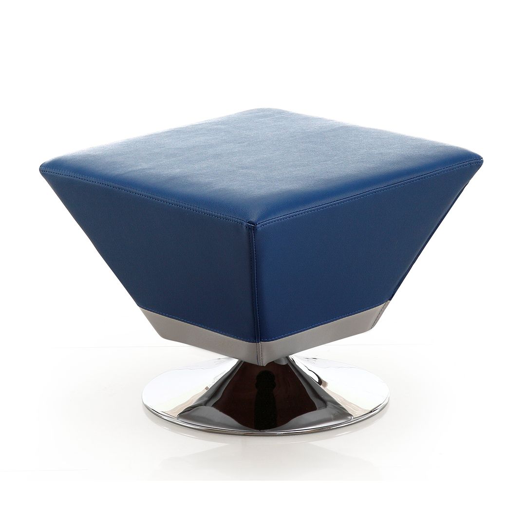 Manhattan Comfort 7-Piece Diamond Swivel Ottoman In Multi Colors of Blue, Red, Purple, Green, Orange, Tan, & Yellow