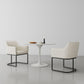 Manhattan Comfort 8-Piece Serena Cream Upholstered Dining Armchair