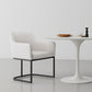 Manhattan Comfort 8-Piece Serena Cream Upholstered Dining Armchair