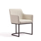 Manhattan Comfort 8-Piece Serena Cream Upholstered Dining Armchair