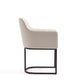 Manhattan Comfort 8-Piece Serena Cream Upholstered Dining Armchair