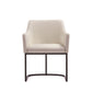 Manhattan Comfort 8-Piece Serena Cream Upholstered Dining Armchair