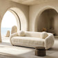 Manhattan Comfort 86" Cream Modern Tribeca Chenille Accent Sofa