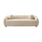 Manhattan Comfort 86" Cream Modern Tribeca Chenille Accent Sofa