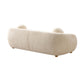 Manhattan Comfort 86" Cream Modern Tribeca Chenille Accent Sofa
