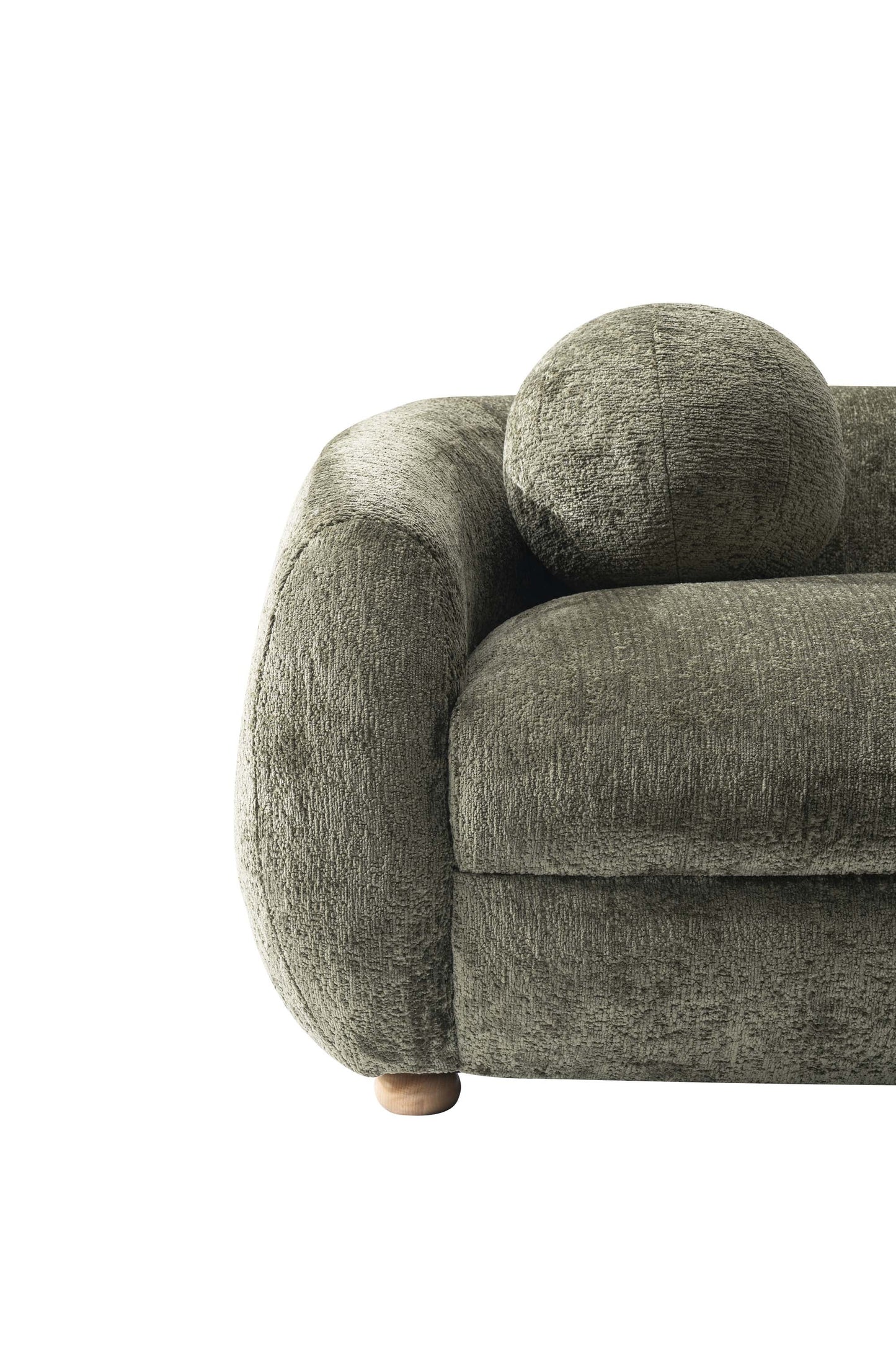 Manhattan Comfort 86" Olive Green Modern Tribeca Chenille Accent Sofa