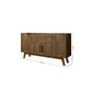 Manhattan Comfort Addie 54" Sideboard With 5 Shelves In Rustic Brown