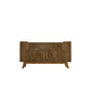 Manhattan Comfort Addie 54" Sideboard With 5 Shelves In Rustic Brown