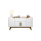 Manhattan Comfort Addie 54" Sideboard With 5 Shelves In White