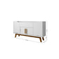 Manhattan Comfort Addie 54" Sideboard With 5 Shelves In White