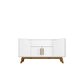 Manhattan Comfort Addie 54" Sideboard With 5 Shelves In White