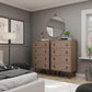 Manhattan Comfort Amber 54" Matte Nature Tall Cabinet In A Set Of 2