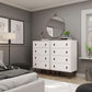 Manhattan Comfort Amber 54" Matte White Tall Cabinet In A Set Of 2