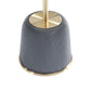 Manhattan Comfort Anderson 2-Piece Gold & Gray Upholstered End Tables 1.0 & 2.0