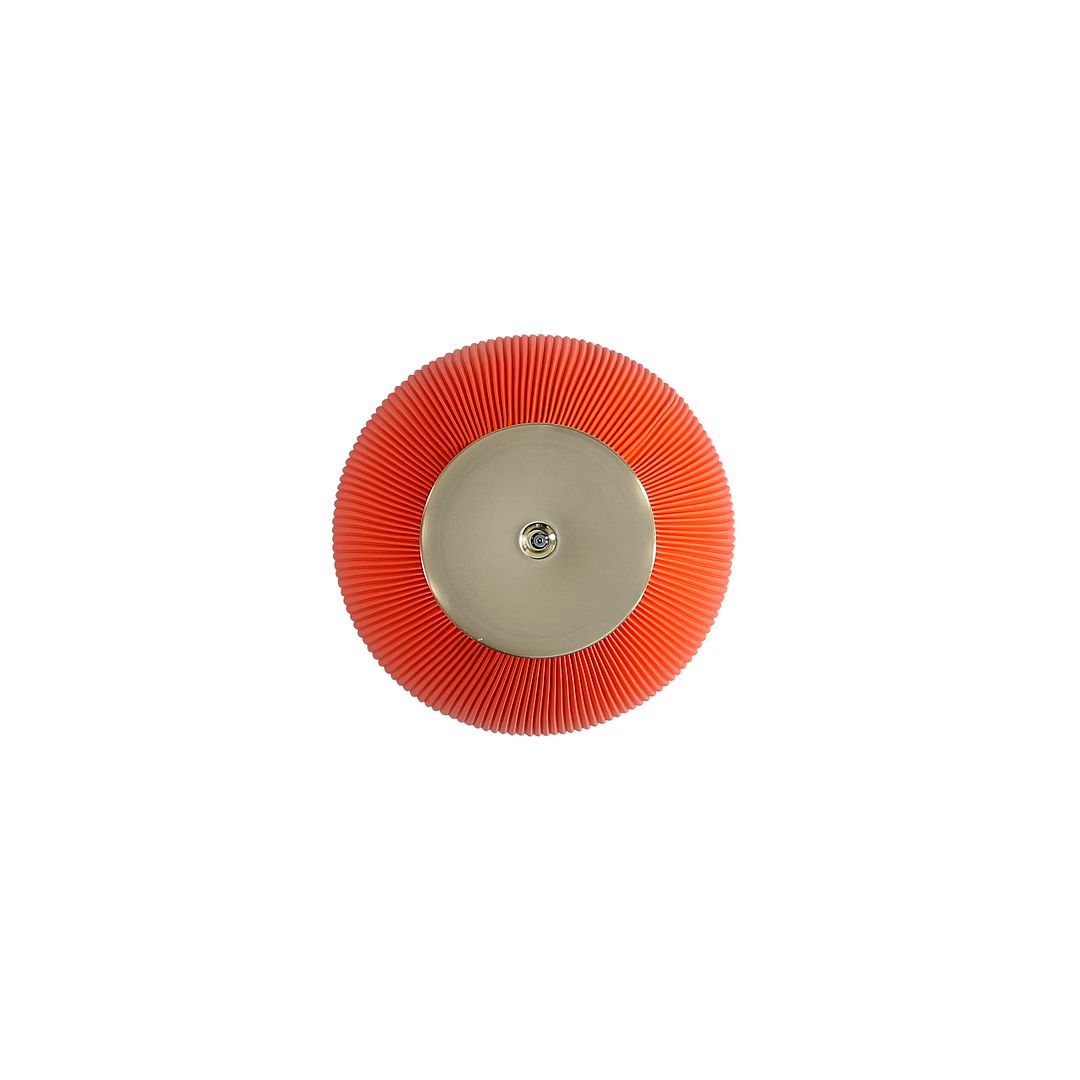 Manhattan Comfort Anderson 2-Piece Gold & Orange Upholstered End Tables 1.0 & 2.0