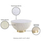 Manhattan Comfort Anderson 2-Piece Upholstered Coffee & End Table 1.0 In Cream Leatherette With Ceramic Faux Tabletop