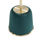 Manhattan Comfort Anderson 2-Piece Upholstered Coffee & End Table 1.0 In Green Leatherette With Ceramic Faux Tabletop