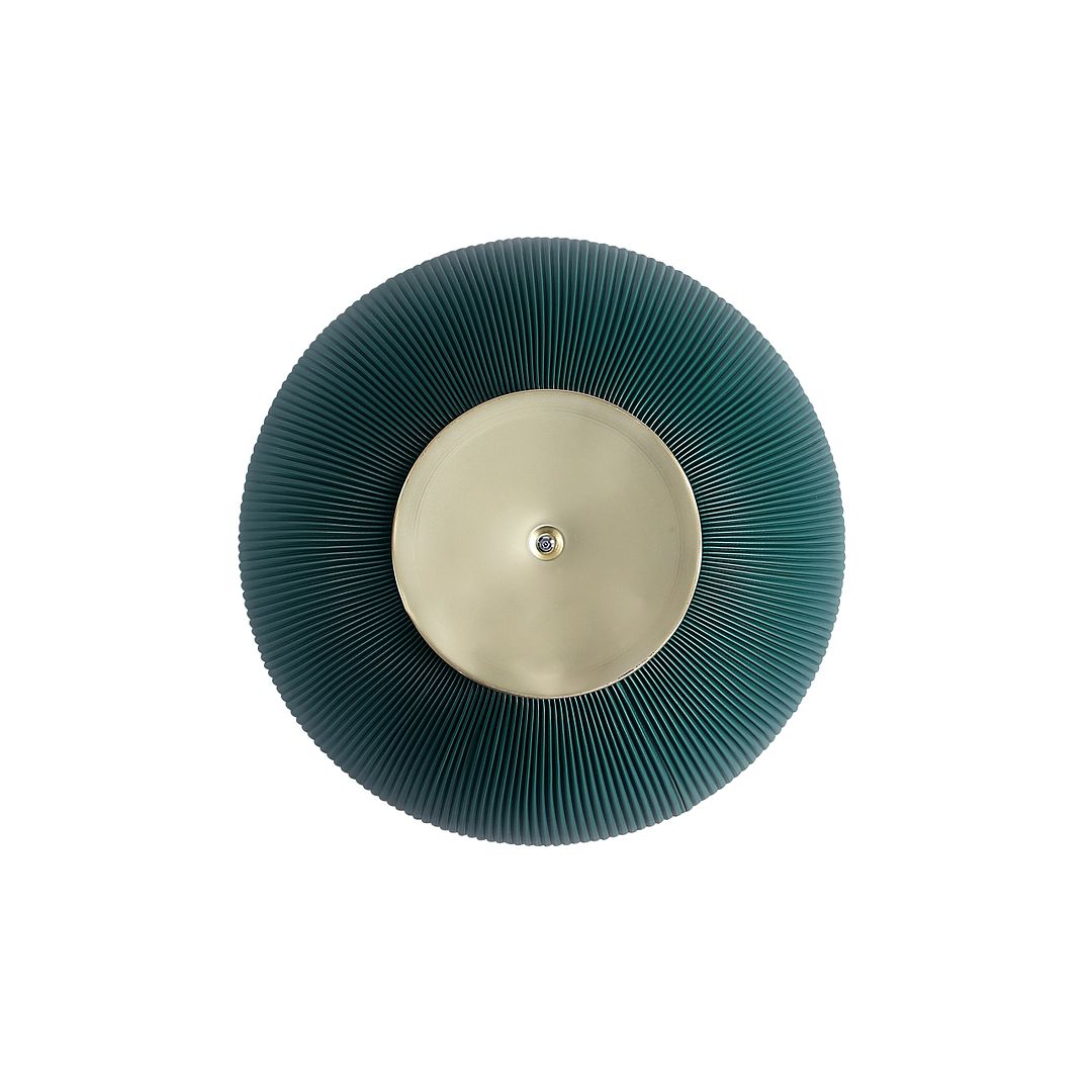 Manhattan Comfort Anderson 2-Piece Upholstered Coffee & End Table 2.0 In Green Leatherette With Ceramic Faux Tabletop