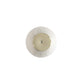 Manhattan Comfort Anderson Cream Upholstered 2.0 End Table With Ceramic Faux Marble Tabletop