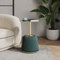 Manhattan Comfort Anderson Green 2-Piece Upholstered 1.0 End Tables With Gold Tabletop