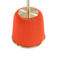 Manhattan Comfort Anderson Orange 2-Piece Upholstered 1.0 End Table With Gold Tabletop
