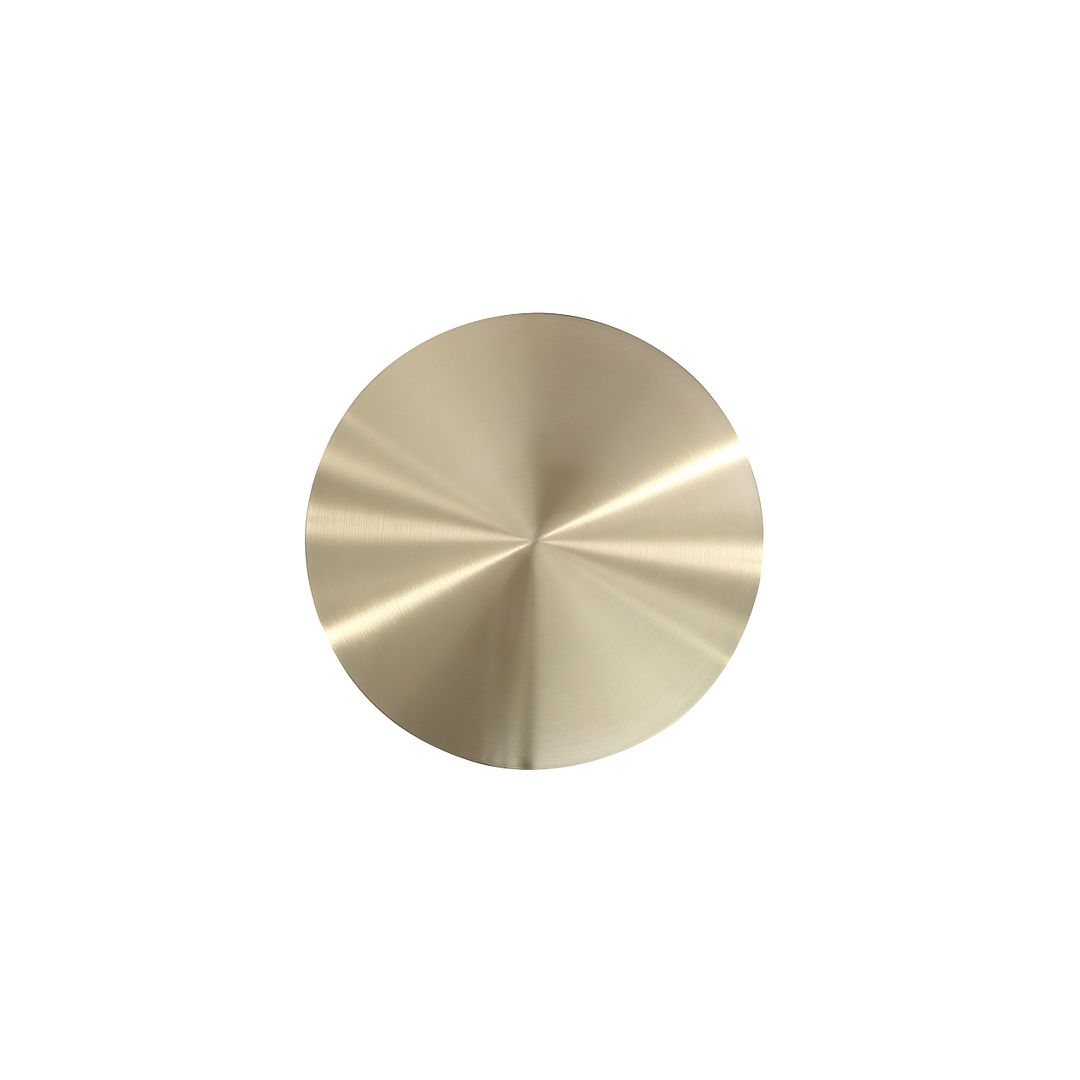 Manhattan Comfort Anderson Orange 2-Piece Upholstered 1.0 End Table With Gold Tabletop