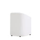 Manhattan Comfort Anna Modern Round Faux Leather Dining Armchair In Cream