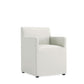 Manhattan Comfort Anna Modern Square Faux Leather Stone Gray Dining Armchairs In A Set Of 2