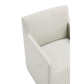 Manhattan Comfort Anna Modern Square Faux Leather Stone Gray Dining Armchairs In A Set Of 2