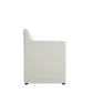 Manhattan Comfort Anna Modern Square Faux Leather Stone Gray Dining Armchairs In A Set Of 2