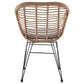 Manhattan Comfort Antibes 1.0 Steel Rattan 3-Piece Patio Conversation Set With Cushions In Gray