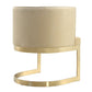 Manhattan Comfort Aura Sand & Polished Brass Velvet Dining Chair