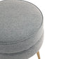 Manhattan Comfort Bailey Mid-Century Modern Woven Polyester Blend Upholstered Ottoman In Multicolor With Gold Feet - Set Of 4