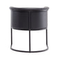 Manhattan Comfort Bali Black Faux Leather Dining Chair